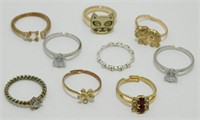 Lot of Fashion/Costume Rings