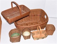 Qty of (6) Longaberger baskets to include: