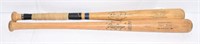 (2) wooden vintage wooden baseball bats: