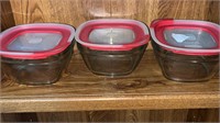 Rubbermaid glass bowls with lids No shipping