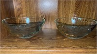 Large glass decorative bowls   No shipping. Shelf