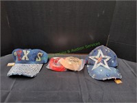 (2) Women's Belts & (2) Blue Denim Bling Caps