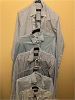 Spier & Mackay Striped Dress Shirts Sz S 14.5"