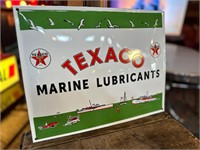 16 x 13” Porcelain Texaco Marine Sign