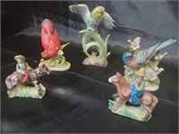 Vintage Napco, Lefton porcelain Figurines.
Birds