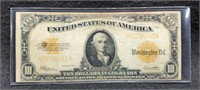 1922 $10 Gold Certificate Large Size Note