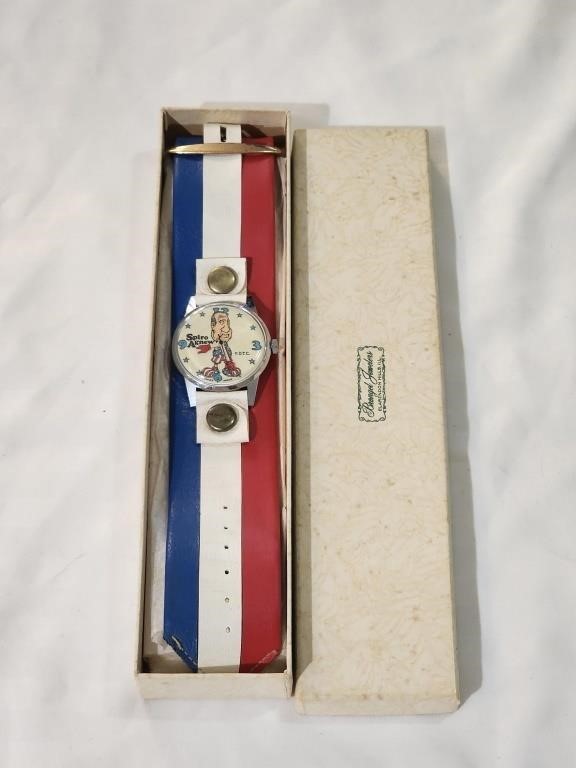 Spiro Agnew Rare Watch In Box Dirty Time
