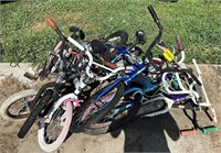 Assorted Children's Bikes Some w/Damage