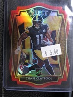 2020 SELECT CHASE CLAYPOOL RED PRIZM DIE CUT RC