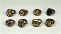 8) REPRODUCTION CHARACTER RINGS