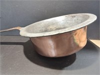 Huge French Handmade Copper Hearth Pan 70