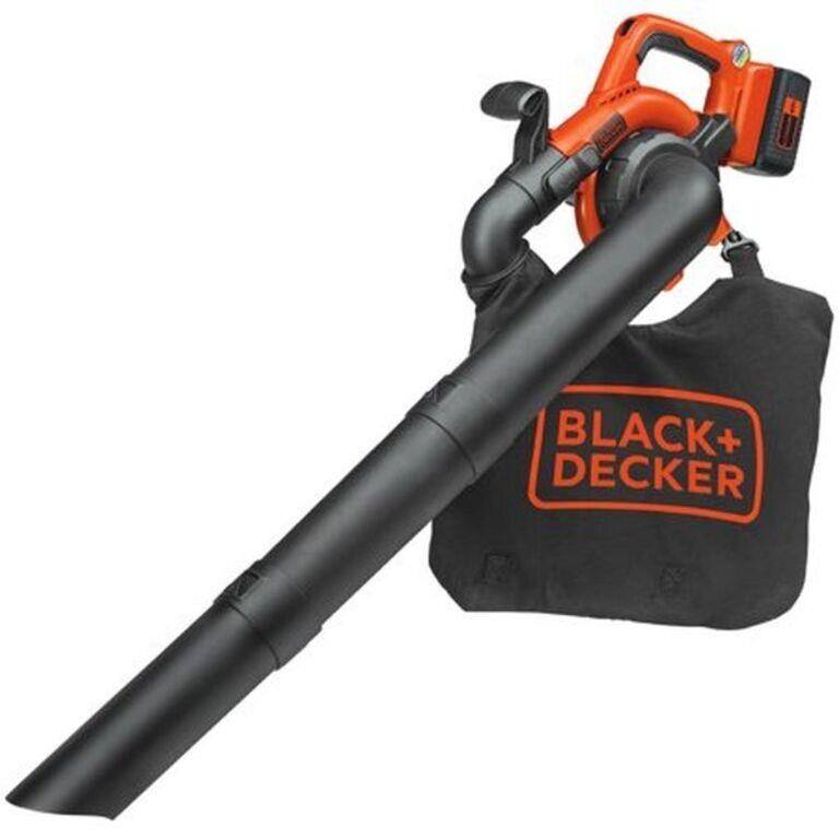 BLACK+DECKER 40V Leaf Blower/Leaf Vacuum Kit,