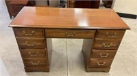 Maple kneehole desk 49” x 20 1/2” x 30”