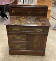 Vintage washstand 3 1/2” x 17” x 39”