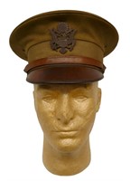 WWI US Officers Visor Hat