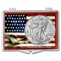 2024 1 Oz Silver Eagle American Flag & Eagle Theme