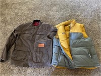 PATAGONIA REVERSIBLE VEST & TOBACCO CANVAS JACKET