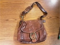 Vintage Brown Leather Coach Bag