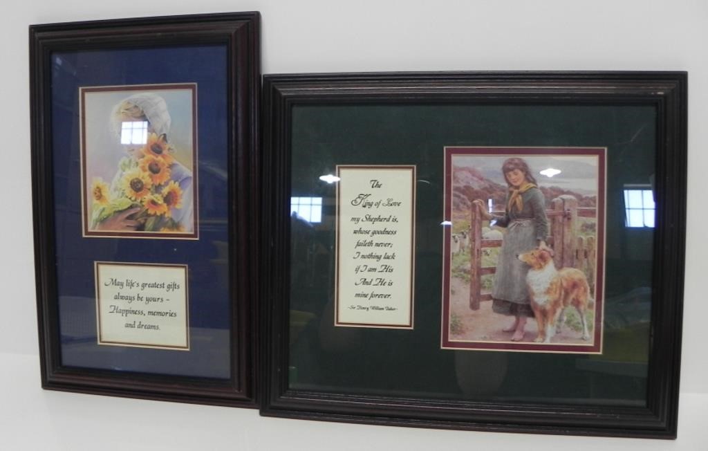 N.A NOEL 'AMISH' PAINTINGS W/ WOOD FRAMES