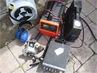 BATTERY CHARGER/ AIR COMPRESSOR/ CB / HOSE REEL