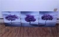 3 new Jacaranda tree stretched canvas prints,