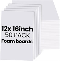 50 Pcs Foam Board  12x16x3/16 Inch  Double Sided