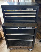 2-Piece Craftsman 6 drawer tool chest on casters