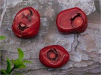 RED CORAL ROCK STONE LAPIDARY SPECIMEN