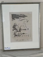 "La Lione"- Pablo Picasso Framed & Matted Print