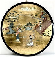 Large Hand Painted Asian Wall Art