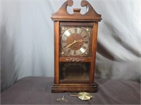 VTG Wanja 31 Day Wood Mantle Clock w/Pendulum,