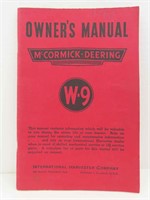 McCormick Deering W9 Manual 1952