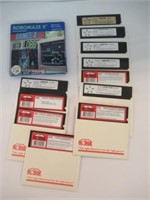 (10) Vintage Games on 5.25 Floppy Disks Including