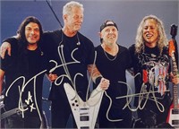 Autograph COA Metallica Photo