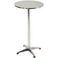 24 in. Metal Bar Height Outdoor Bistro Table with