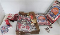 Hockey collectibles includes Red wings sticker