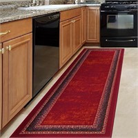 AntepRugs Bordered Modern Rug 2x10 Non-Slip