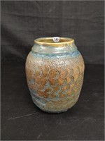 Larry Grimley Pottery Vase 8\"T