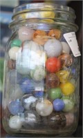 Jar of Collectible Marbles