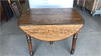 Oak Drop Leaf Table, Fifth Leg