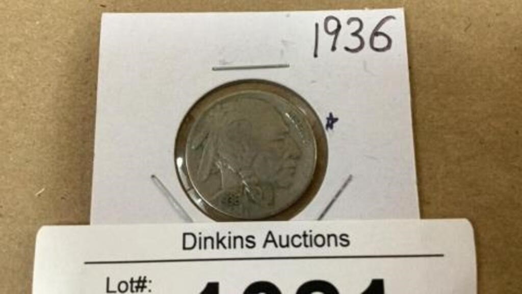 1936 buffalo nickel coin