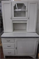 Vintage White Hoosier Cabinet