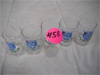 (5) Old Style Small Glasses