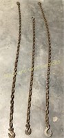 (3) 3/8" Steel Tow Chains