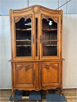 Antique Carved China Hutch