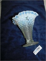 Fenton Glass White Vase Approx.7" Tall