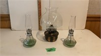 Vintage oil lamps