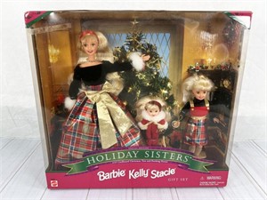 1998 Holiday Sisters Barbie, Kelly and Stacie,