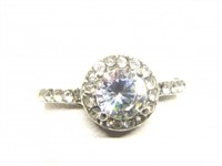 Diamond White Halo Ring