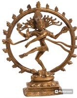 19 th hindu figure bronze for shiva natarja ,